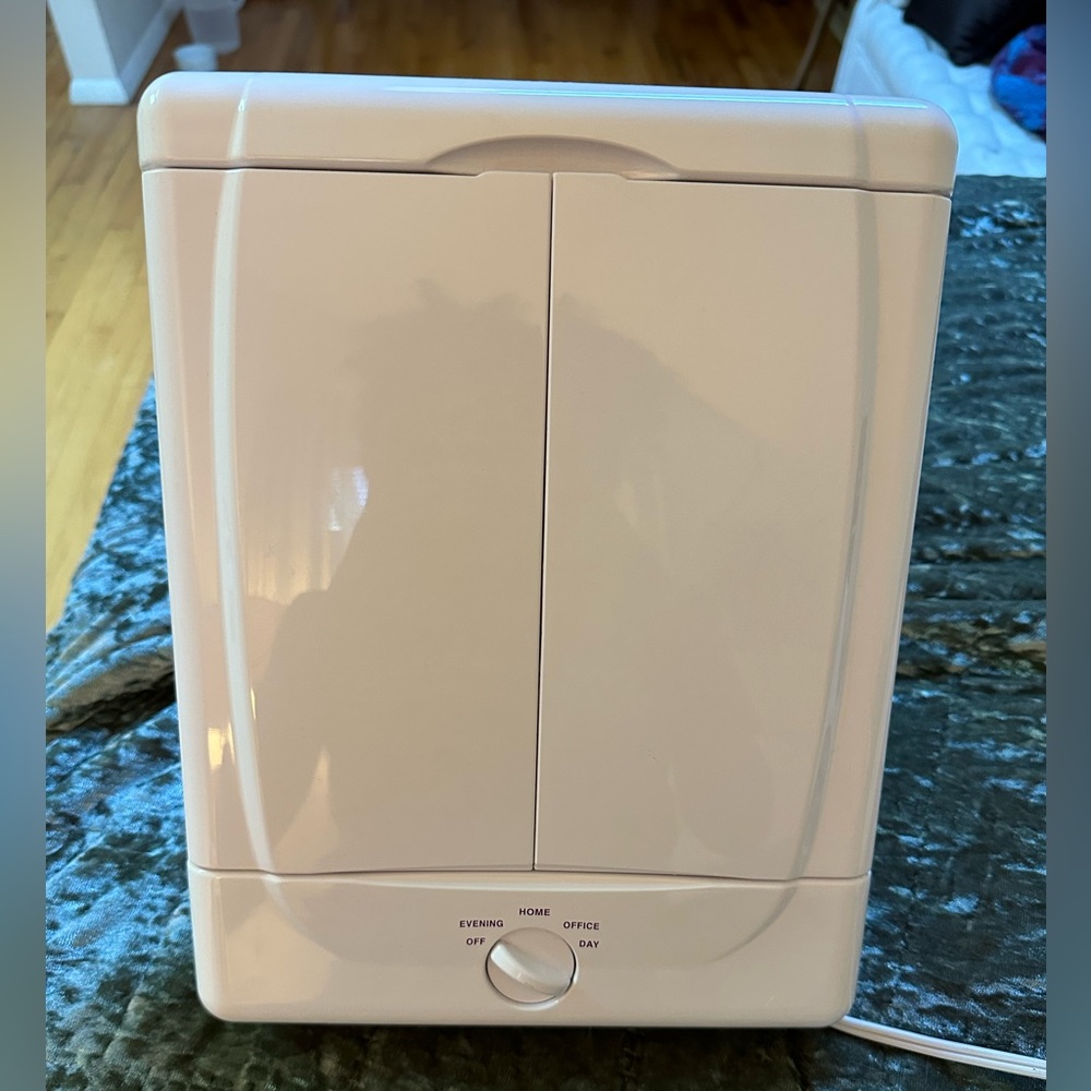 Makeup mirror with lights